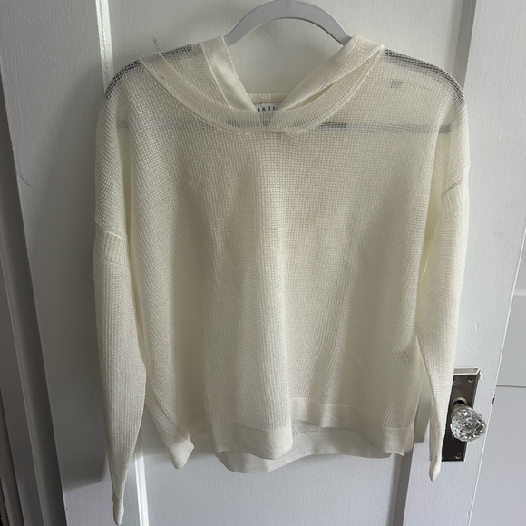 Sandro Cream elegant hoodie - Picture 1 of 2
